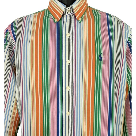 Ralph Lauren Other - Ralph Lauren Classic Fit 100% Cotton Men's MED Striped Button Down Shirt